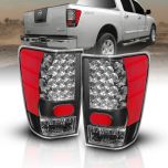 AmeriLite Black LED Tail Lights For Titan - Passenger and Driver Side
