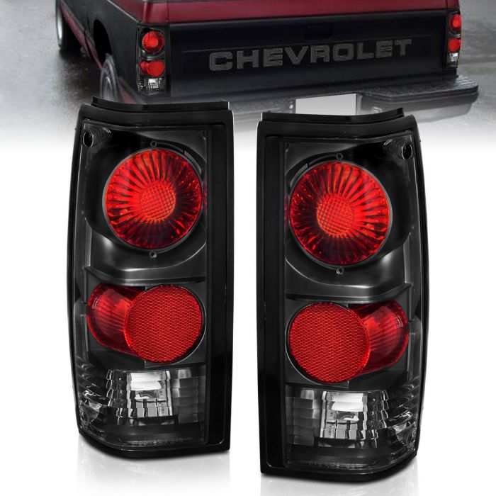 Smoked 94-04 Chevy S10 GMC Sonoma Tail Lights Lamps Left+Right Aftermarket Sets